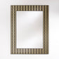 Miroir encadré Zafira Gold Rectangle Noir + or 99 X 127 cm