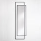 Miroir Bordo Rectangle Noir 60 X 181