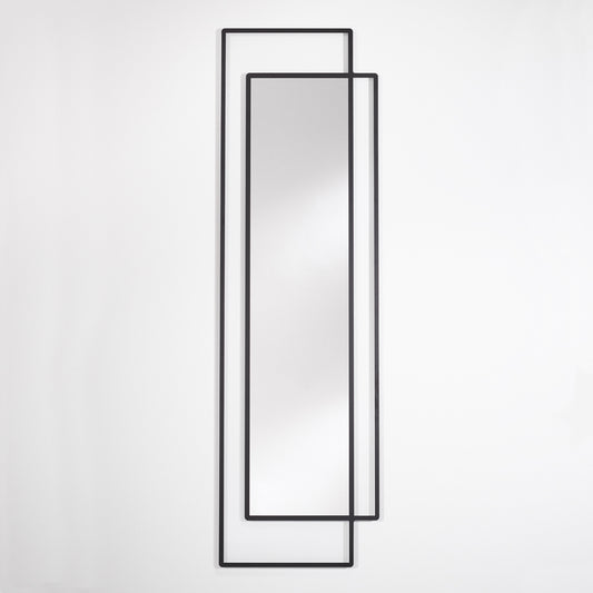 Miroir Bordo Rectangle Noir 60 X 181