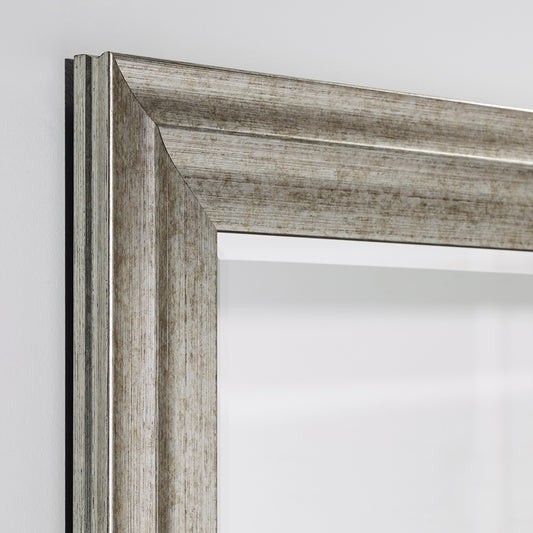 Miroir Metz Silver Rect Rectangle Argent usé 90 X 119 cm