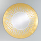 Miroir encadré Zora Gold Ronde 105 X 105 cm