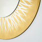 Miroir encadré Zora Gold Ronde 105 X 105 cm