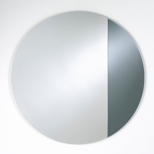 Miroir encadré Cord Grey L Ronde Miroir + gris 97 X 105
