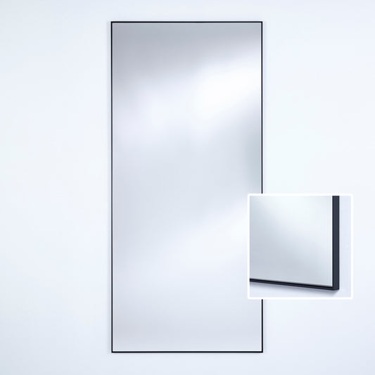 Miroir Lucka Black XL Rectangle Noir 80 X 175 cm