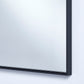 Miroir encadré Lucka Black Hall Rectangle Noir 40 X 175 cm