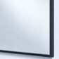 Miroir LUCKA BLACK SMALL RECT Rectangle Noir 91x61 cm