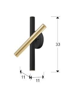 APPLIQUE OR ET NOIR 3L  - VARAS