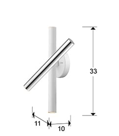 APPLIQUE CHROME ET BLANC 3L - VARAS
