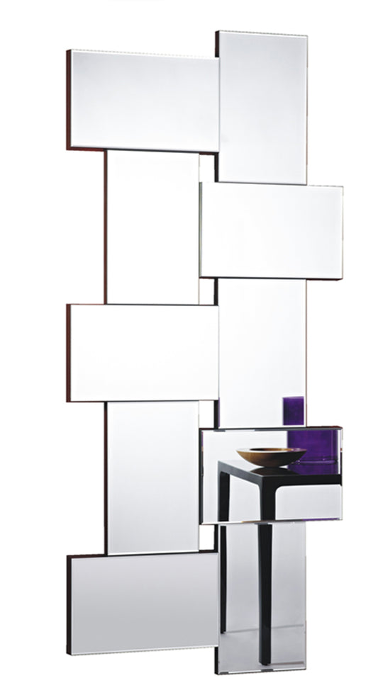 Miroir design Criss Cross Contemporain Rectangulaire Naturel