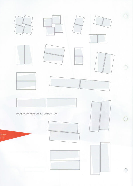 Miroir Eclat 2 Rectangle Miroir + Transparant 50 X 113