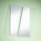 Miroir Salle de bain Eclat 2 Rectangle Miroir + Transparant 50 X 113