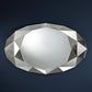 Miroir encadré Precious Silver Ovaal Argent poli 93 X 152 cm