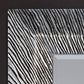 Miroir encadré Groove Silver Rectangle Argent+patine 105 X 192 cm