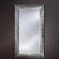 Miroir encadré Groove Silver Rectangle Argent+patine 105 X 192 cm