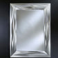 Miroir encadré Topo Titan Rectangle Argent+anthracite 118 X 158 cm