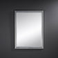 Miroir BREMEN DARK RECTANGLE Traditionnel Classique Rectangulaire Argenté 58x77 cm